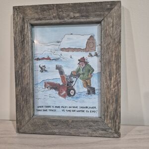 Framed Cartoon Print